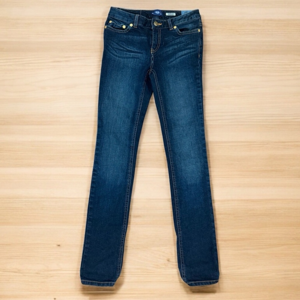 Ralph Lauren Girls Skinny Jeans Dark Wash Youth Size 12 NWT
